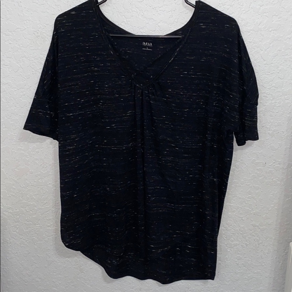 Black And White Spotted Ana Top